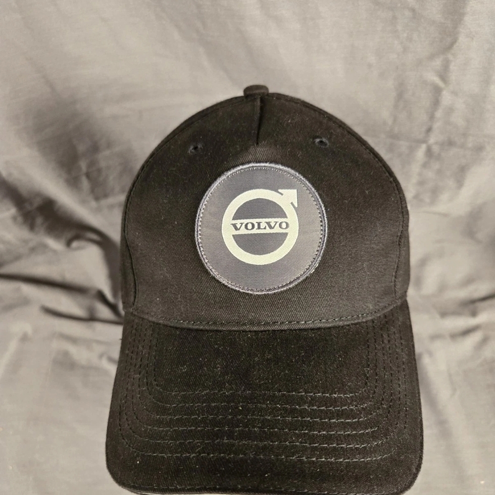 Official Volvo Sweden Black Organic Cotton Adjustable  Ball Cap
